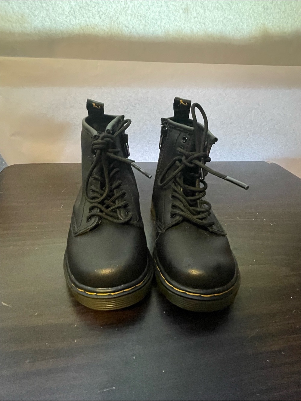 Dr Martens Toddler 1460 T Black Lace-Up Combat Boots